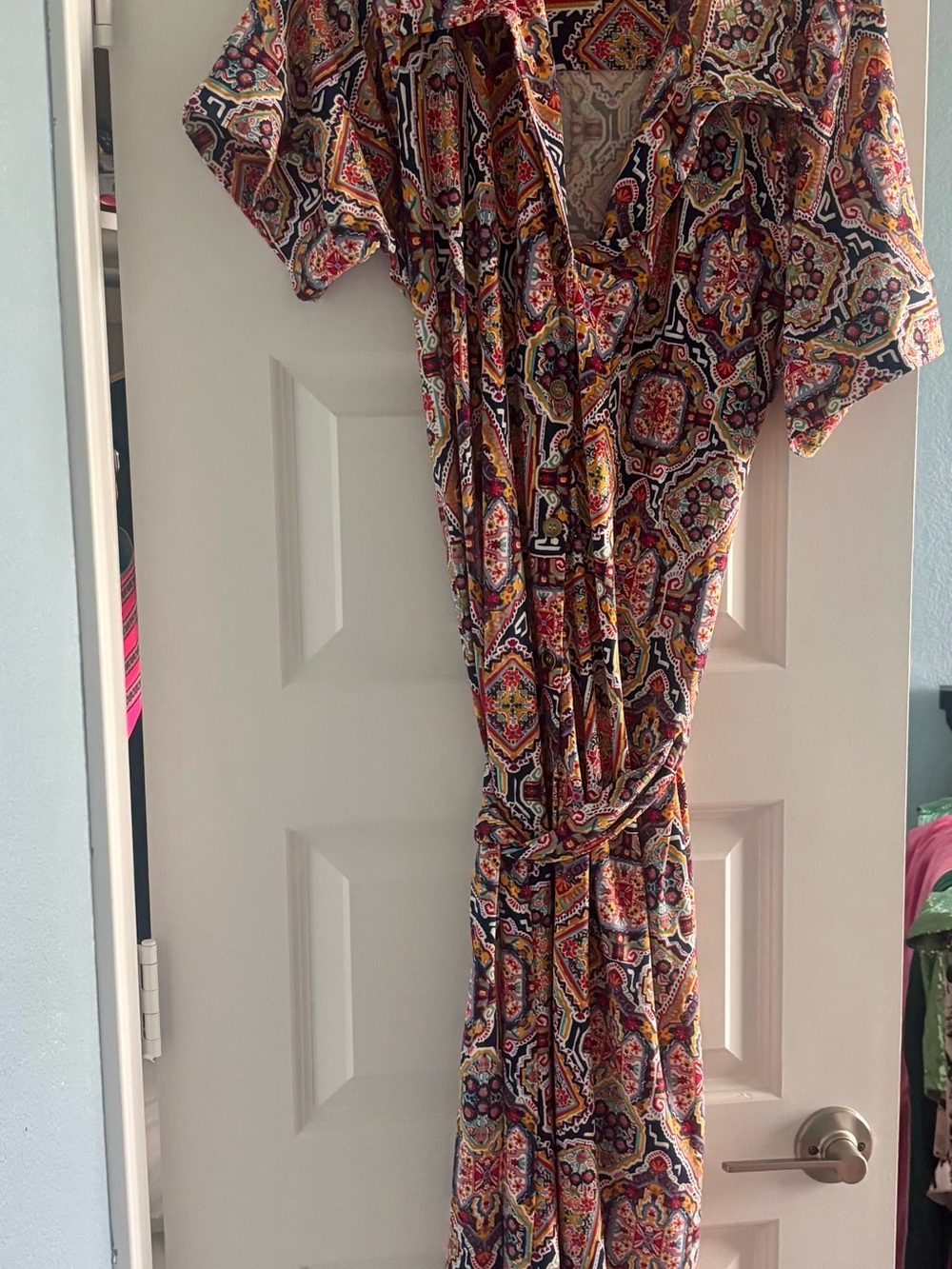 Leota Multicolor Print Wrap Dress - Picture 2 of 8